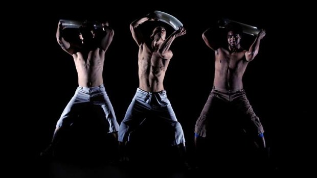 Playful ... the young male dancers perform with great vigour and commitment.