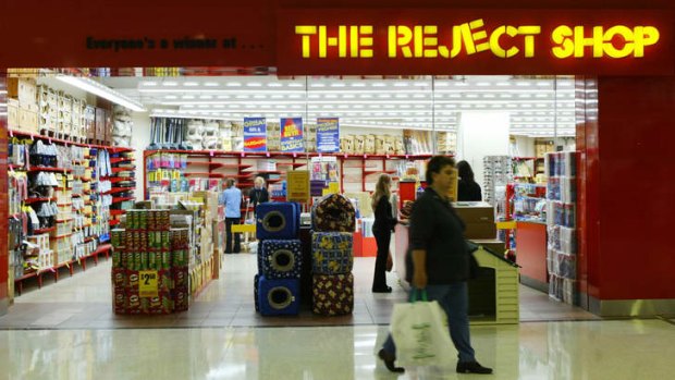The Reject Shop says sales in May were hit by a drop in overall consumer confidence.