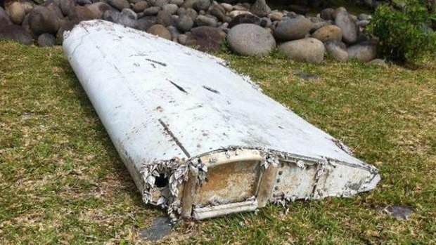 The large piece of aircraft wreckage that washed up on Reunion Island appears to come from a wing.