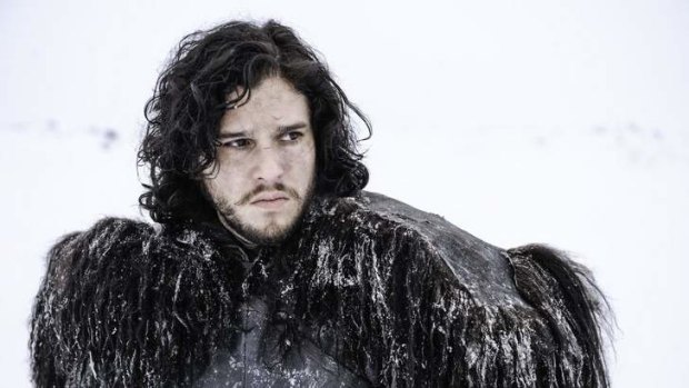 Too much wilding action ... Jon Snow (Kit Harington) faces the judgement of his Maesters of the Night's Watch on the Wall.