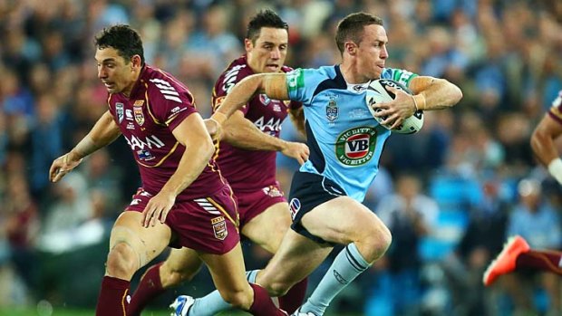 Steady debut: James Maloney of the Blues.