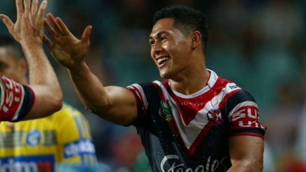 Roosters speedster Roger Tuivasa-Sheck.