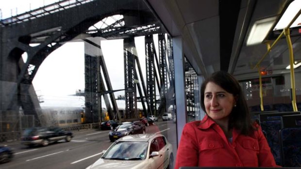 ''These changes, which are substantial changes ... are not going to cause monumental shifts overnight'' ... Gladys Berejiklian on the bus from Willoughby.