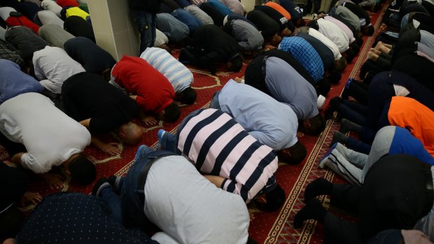 Muslim teens throughout the Western world are looking for answers for the events around them: worshippers at Parramatta Mosque.