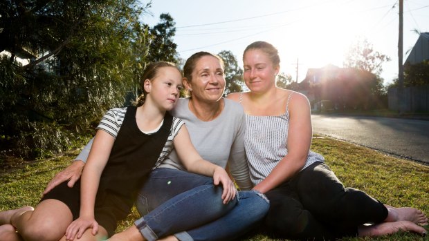 Nicole Mannix-Power with daughters Ruby and Chloe, who both survived their mother's RH- sensitisation.