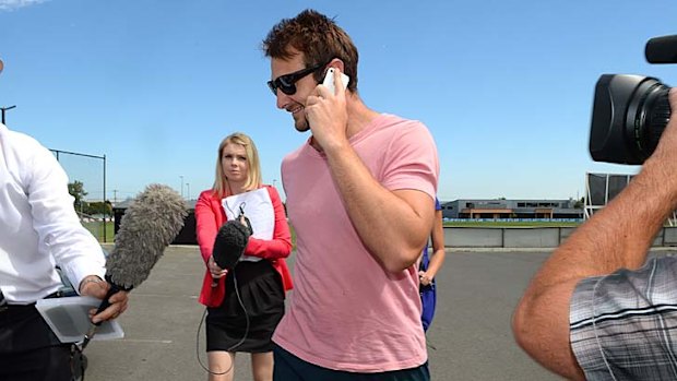 Jobe Watson at Windy Hill on Thursday.