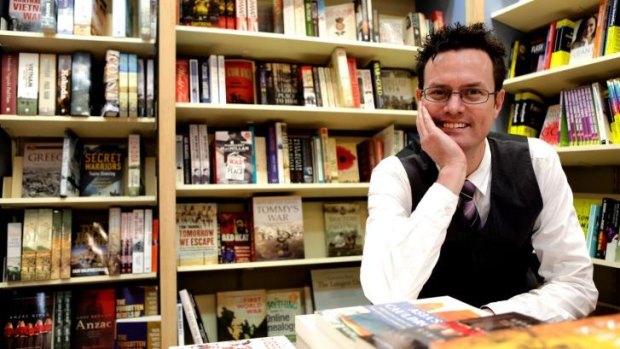 Sales improving: Jon Page, owner of Pages and Pages book shop in Mosman, Sydney.