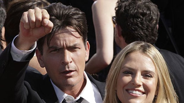 Charlie Sheen ... accused of attacking his wife Brooke Mueller.