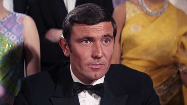George Lazenby as James Bond in On Her Majesty's Secret Service