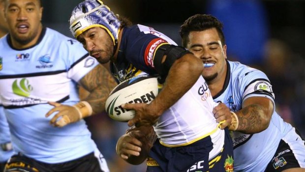 On song: Jonathan Thurston produced a strong performance for the Cowboys.