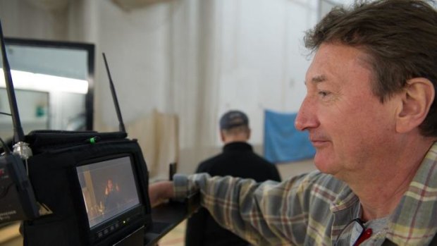In control: Director Steven Knight on the set of <i>Locke</i>.