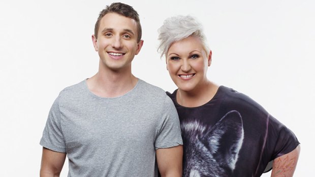 Nova's new Melbourne breakfast team: Tommy Little and Meshel Laurie.