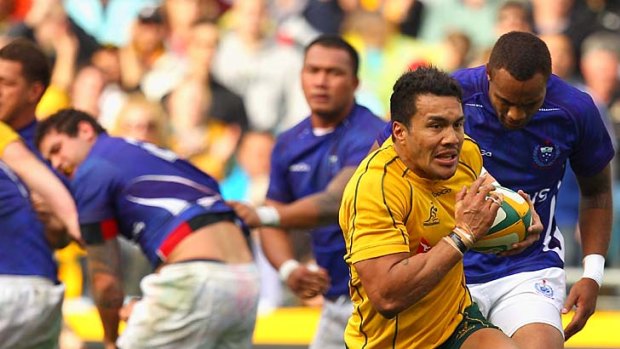Digby Ioane's try was the only highlight for the Wallabies in the first half.