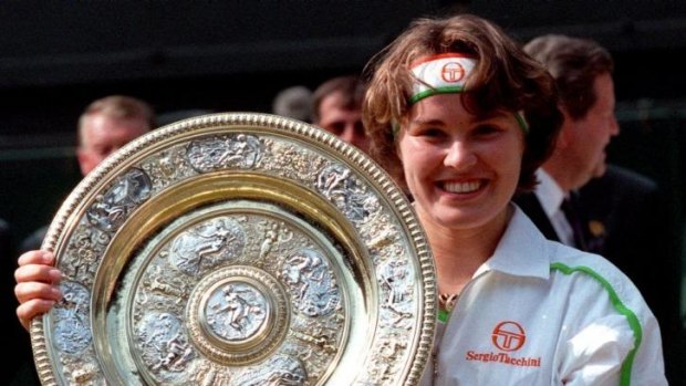 Former Wimbledon champion Martina Hingis beat Jana Novotna in the Women's Singles final in 1997.