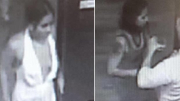 Two women police want to speak to after an assault at a Brisbane bar.