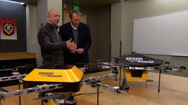 Amazon's PrimeAir drones.