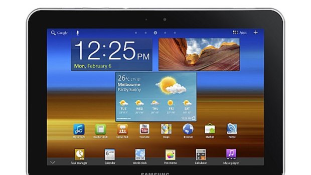 Samsung's Galaxy Tab 8.9 4G which runs on Telstra's LTE network.