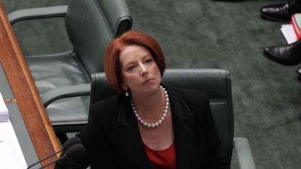 Letting everyone know it ... Julia Gillard appears to be encouraging the conclusion that her government is dysfunctional.