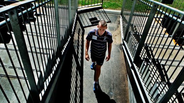 Man on a mission &#8230; Giants star Tom Scully this week.