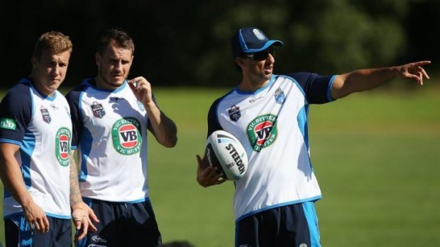 Pointing the Blues in the right direction: Coach Laurie Daley has instilled a tremendous resolve in the NSW team.