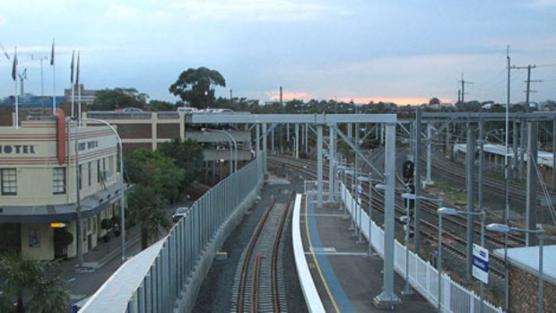 Unfinished business...the Lidcombe turnback.