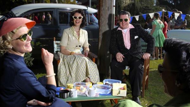Golden oldies ... Marc Rondeau and Susan Cadzow were named the Best Dressed Couple at the 16th annual Fifties Fair. "The postwar style and quality of clothing was superior to today."