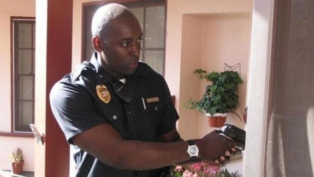Arrested after shooting ... Michael Jace as Officer Julien Lowe in police drama 'The Shield'.