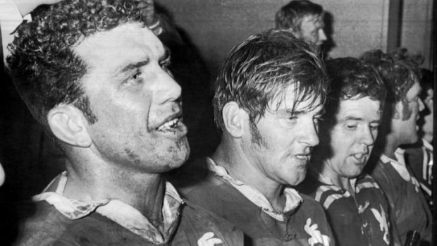 John Sattler after his heroic grand final performance against Manly.