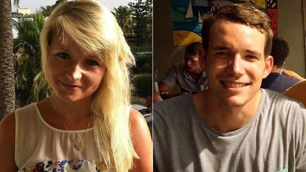 Killed in Thailand: British tourists Hannah Witheridge and David Miller.