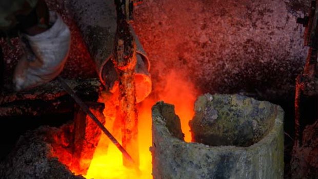 Heat is on ... rare-earth metal processing in China.