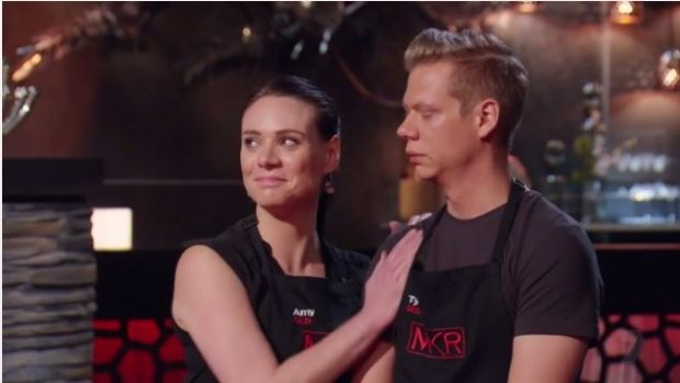 Amy's pride at getting through to the MKR grand final with brother Tyson.