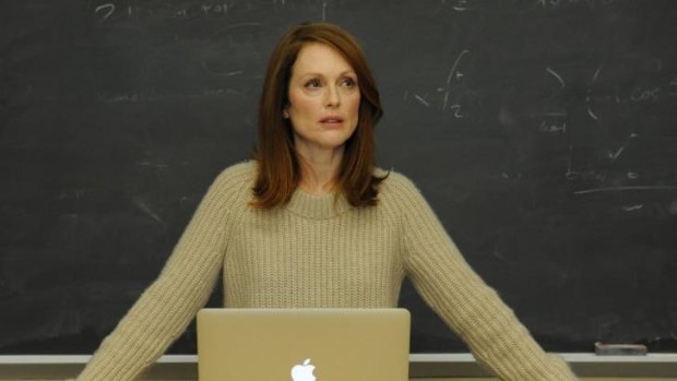 Julianne Moore's transformation in <i>Still Alice</i> is emotional and psychological rather than physical.