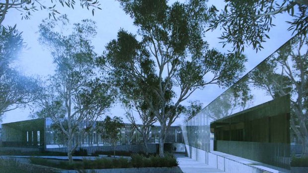 Preservation ... an artist's impression of what the Plantbank will look like on completion at Mount Annan Botanic Garden.