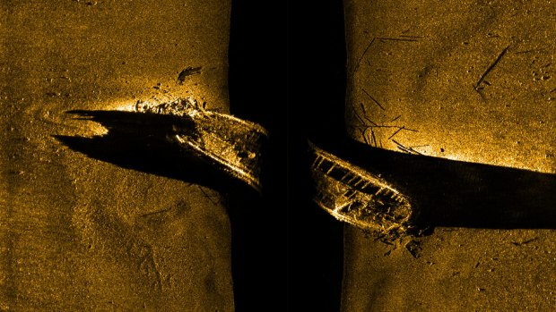 Sonar: The first view of one of the Franklin Expedition ships since 1845. 
