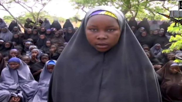 One of the more than 200 Nigerian schoolgirls who were abducted on April 14 from the north-eastern town of Chibok in Borno. In the latest raid, the Islamist group took over 100 women and children from nearby Gumsuri.