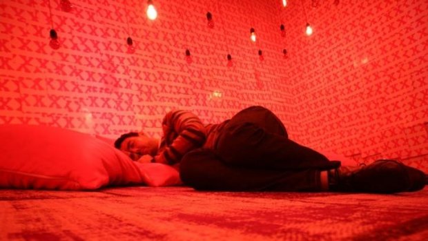 Sleep as art: The Nap Gap installation uses pink noise to help induce sleep.