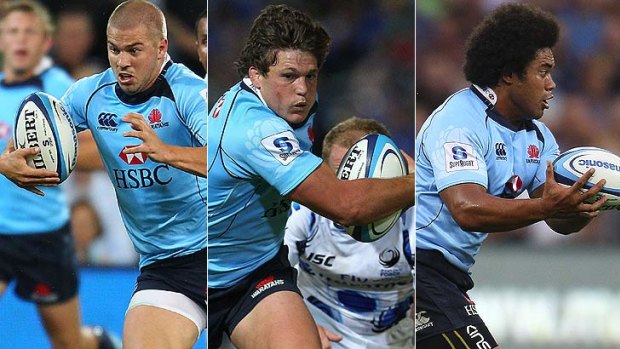 In the mix . . . Drew Mitchell, Luke Burgess and Tatafu Polota-Nau are Waratahs in line for Australian Super Rugby player of the year honours.