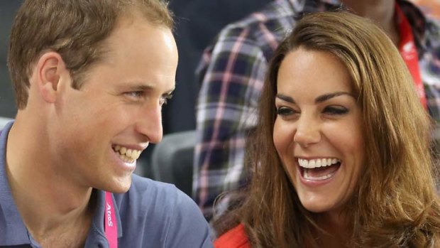 Retaining control: the royal couple waited for four hours before announcing birth of their son.