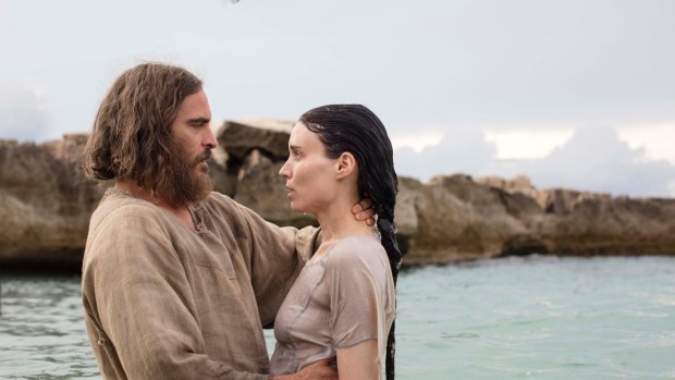 Joaquin Phoenix plays Jesus as half man half psycho, while Rooney Mara's adoring Mary comes over as wet. 