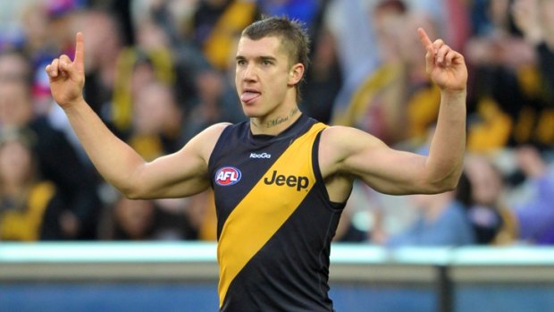 Who wants a piece of the action? Richmond's Dustin Martin.