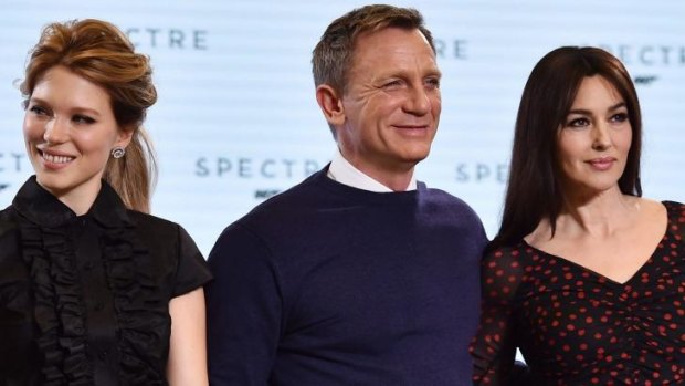 Growing up? ... Lea Seydoux (left) and Monica Bellucci will be the new 'Bond girls' alongside Daniel Craig in <i>Spectre</i>.