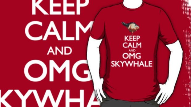 Skywhale has left Canberra and is now taking on the fashion world.