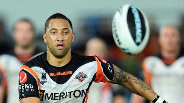 Eye on the ball ... Benji Marshall and Wests Tigers will be hoping to finish the season strong.