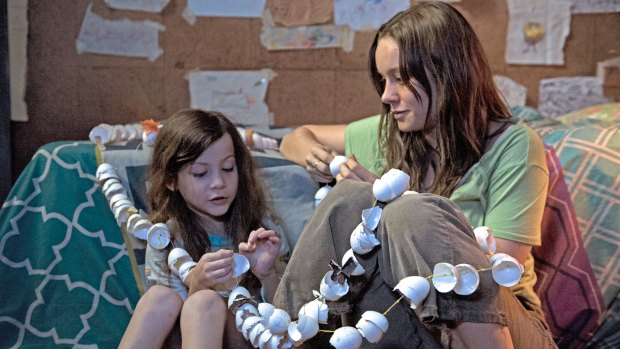 Jacob Tremblay and Brie Larson in <i>Room.</i>
