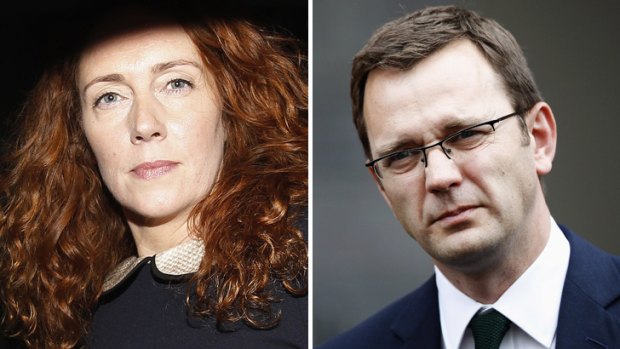 Facing charges: Rebekah Brooks (left) and Andy Coulson.