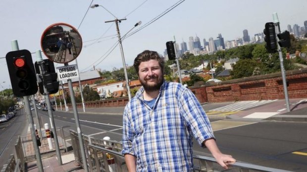 Catching a ride: Scott Pickett often takes the 86 tram from one of his restaurants to the other.