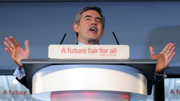 Gordon Brown speaks at Warwick University.