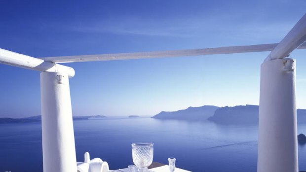Real deal ... fine dining in the Greek isles.