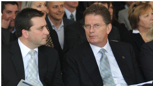 Premier Ted Baillieu with Planning Minister Mathew Guy.