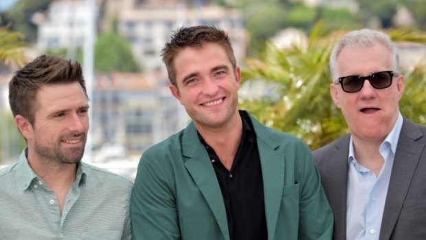 Director David Michod, actor Robert Pattinson and producer David Linde pose during a photocall for <i>The Rover</i> at the Cannes Film Festival.
